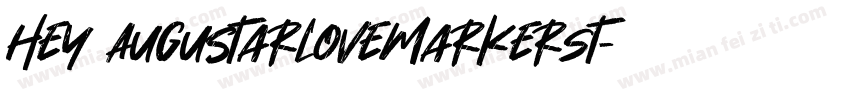 Hey AuguStarLoveMarkerst字体转换